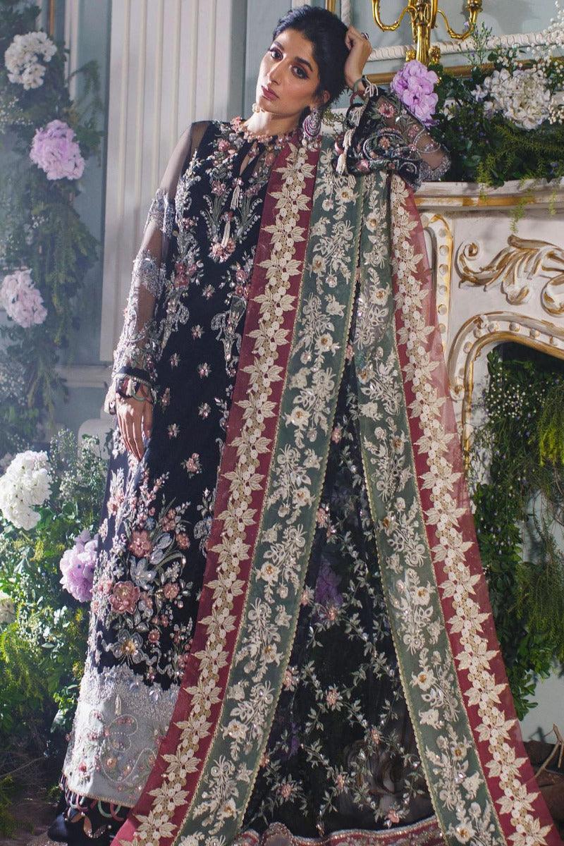 Elan Embroidered Chiffon Suits Unstitched 3 Piece EL21WF EC21-03 SEDA - Wedding Collection - Yumnaz