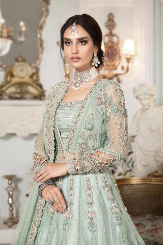 Maria.B Estelle Ex-142 Mbroidered Wedding Collection 3 Pieces Unstitched - Yumnaz