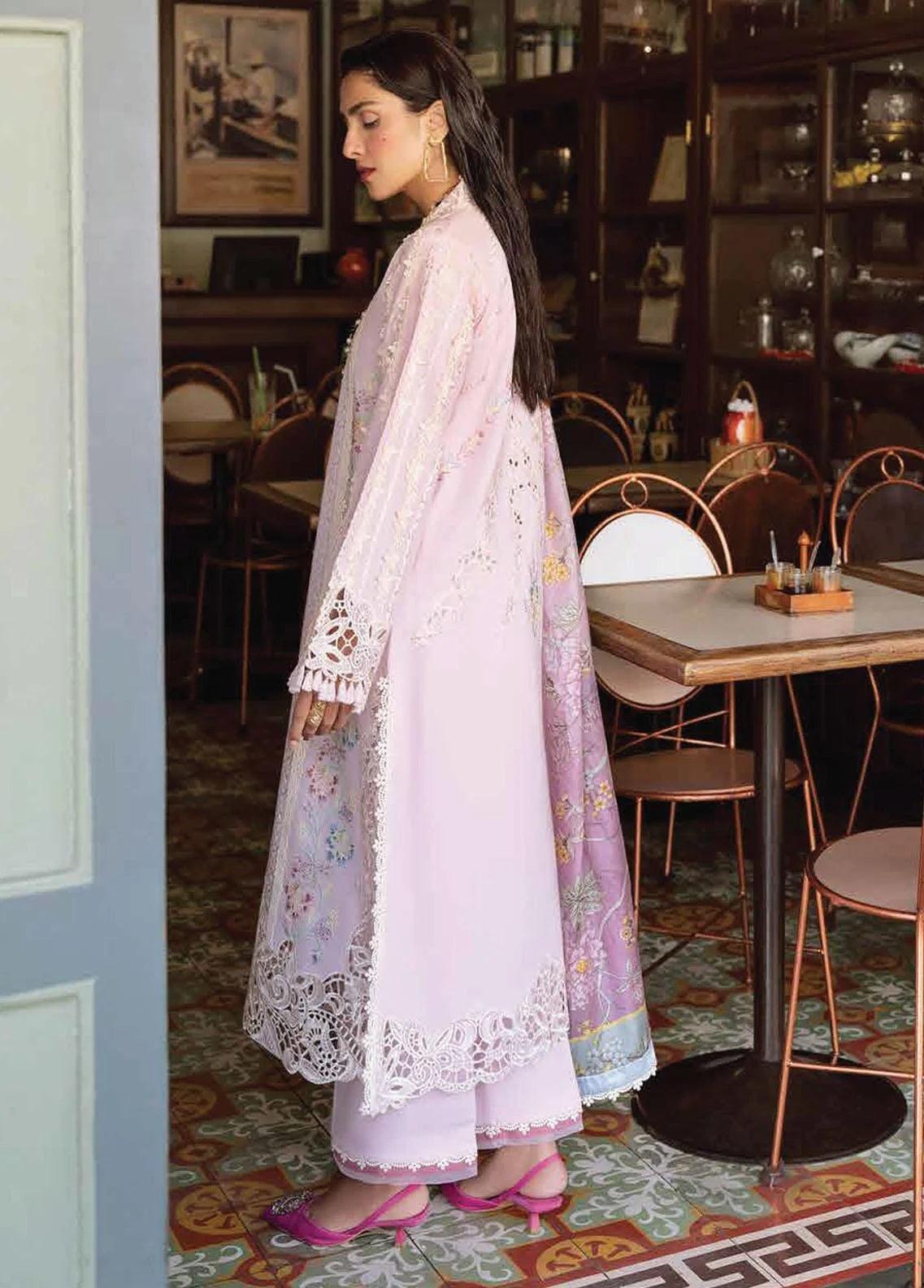 Lawana by Mushq Embroidered Lawn Suits Unstitched 3 Piece MSL-23-01 Amara - Spring / Summer Collection - Yumnaz