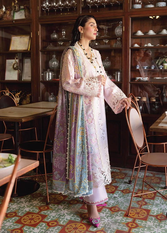 Lawana by Mushq Embroidered Lawn Suits Unstitched 3 Piece MSL-23-01 Amara - Spring / Summer Collection - Yumnaz