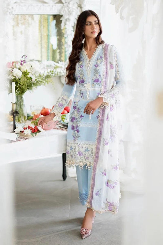 Sana Safinaz Spring Luxury Lawn Eid Collection 2023 äóñ SS 018-A 3 Pieces Unstitched - Yumnaz