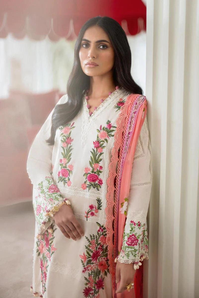 Sana Safinaz Muzlin Spring Luxury Lawn Eid Collection 2023 äóñ SS 018-B 3 Pieces Unstitched - Yumnaz