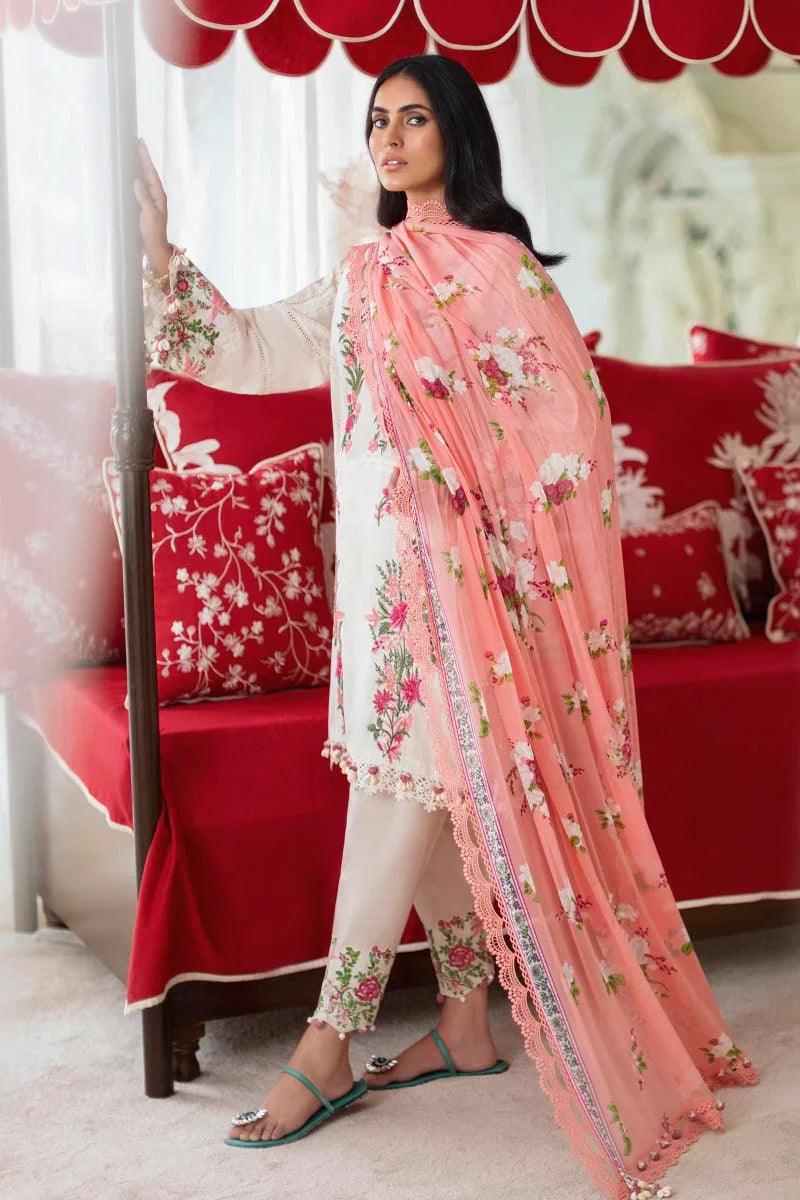 Sana Safinaz Muzlin Spring Luxury Lawn Eid Collection 2023 äóñ SS 018-B 3 Pieces Unstitched - Yumnaz