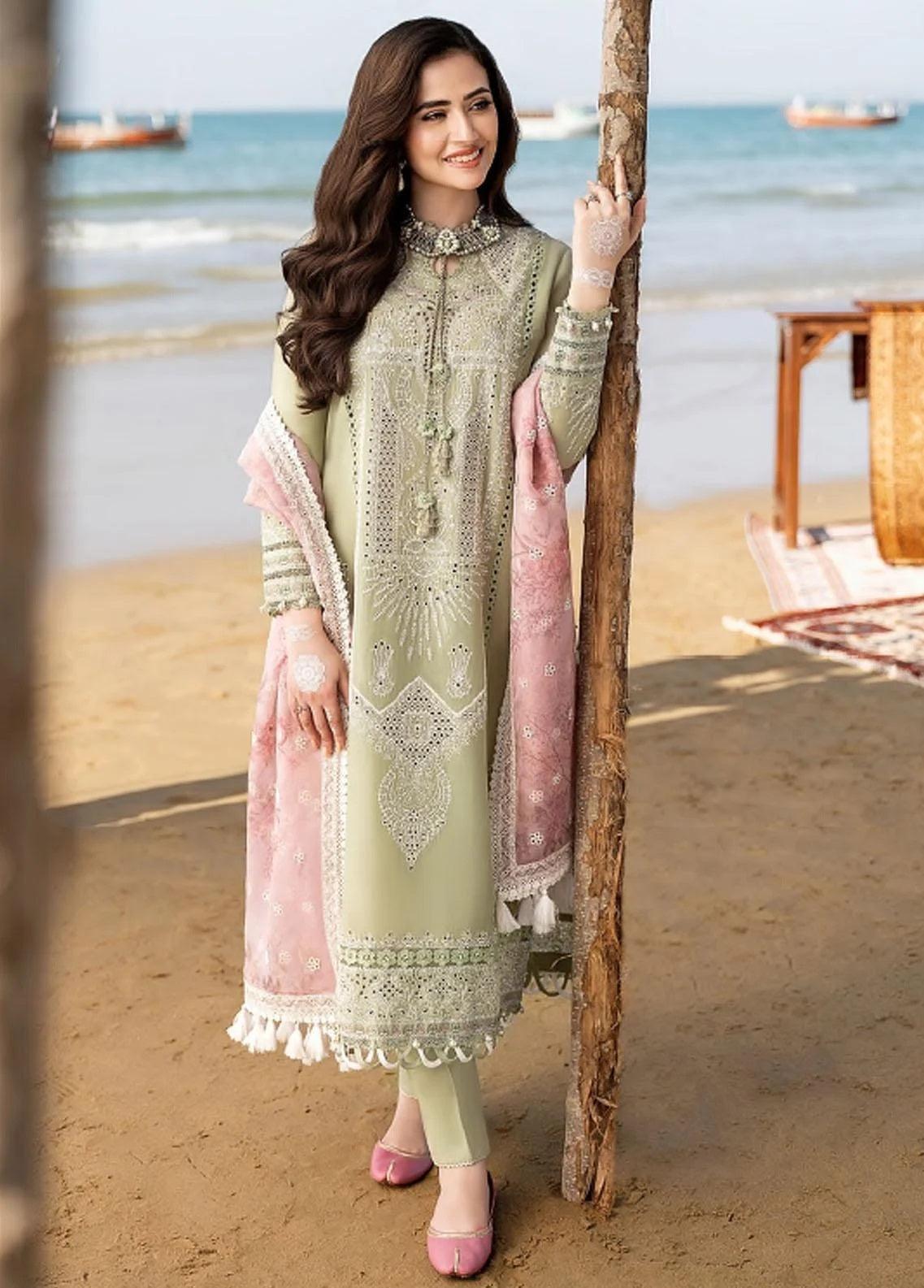 Shahkaar by Jazmin Embroidered Lawn Suits Unstitched 3 Piece JZ 08 Taban - Spring/Summer Collection