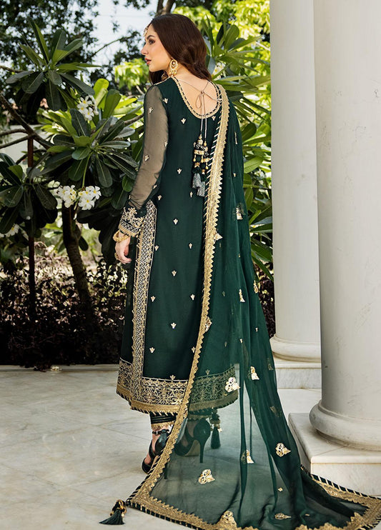 Zari Sitara By Asim Jofa Embroidered Chiffon Suits Unstitched 3 Piece AJZS-04 - Yumnaz